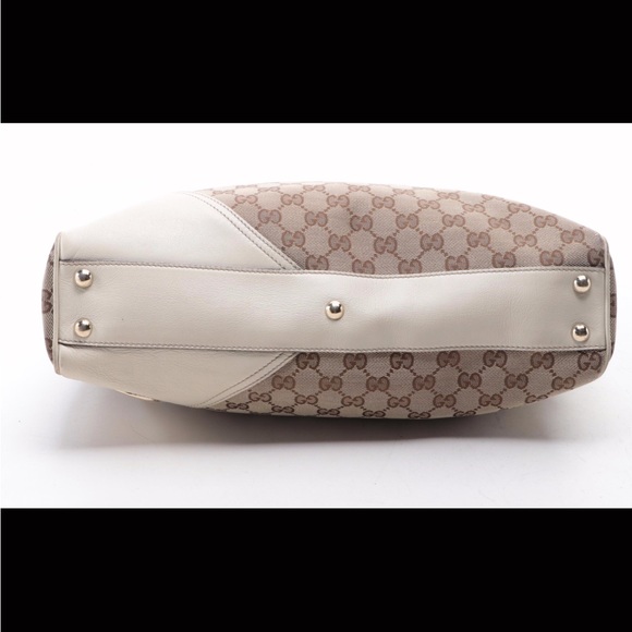 Gucci Britt Boston bag in GG Canvas and Leather. - Picture 5 of 7